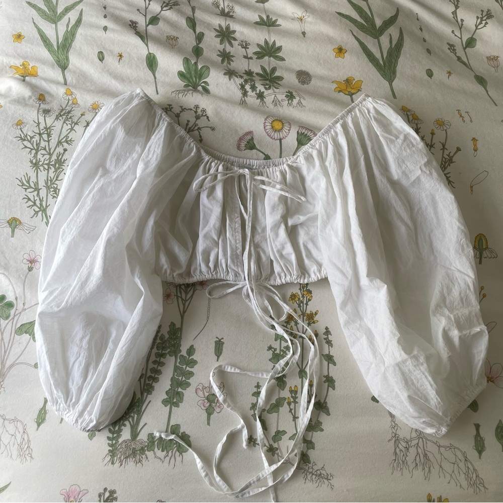 Kitteny “Elodie” Top in White, Size S/M